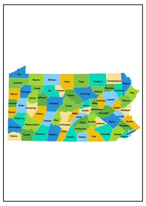 Pennsylvania County Map Map Of PA Counties And Cities