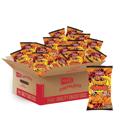 Herr S Hot Honey Cheese Curls Ounce Pack Of Bags Walmart