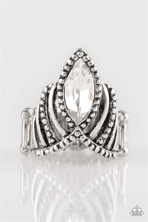 Paparazzi Accessories Heres Your Crown White Paparazzi Accessories