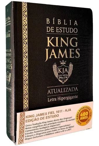 Bíblia De Estudo King James Atualizada Capa Luxo Grande