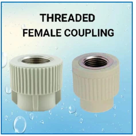 Mm Ppr Female Threaded Coupling Straight Socket Adaptor Hot Cold Pp R Pipe Fitting Ppr