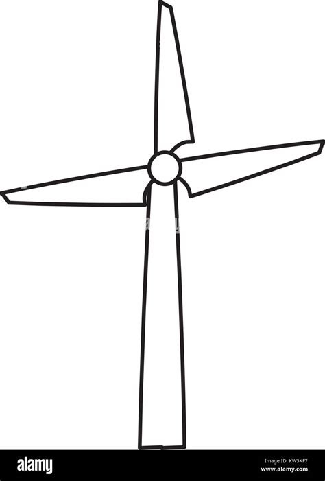 Wind Turbine Energy Cartoon Stock Vector Image And Art Alamy