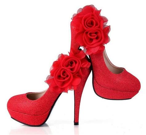 Hot Red Heels Fashion High Heels Platform High Heel Shoes Fashion Shoes