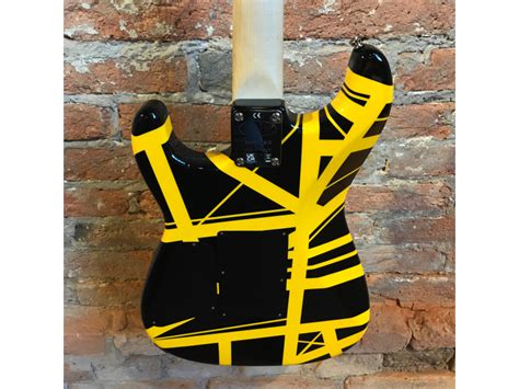 Evh Striped Series Black With Yellow Stripes Esse Music Store