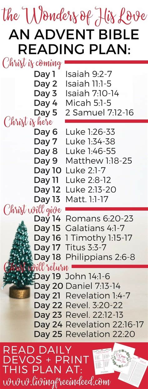 The Wonders Of His Love A Christmas Bible Reading Plan Free Indeed