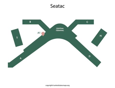 Seatac Airport Map | Seattle Tacoma Airport Map Terminals