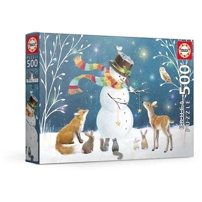 Mirax Hobbies EDUCA 18957 PUZZLE 500 PIEZAS SNOWMAN FRIENDS