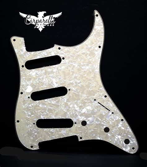 Brio Sss Strat Pickguard Holes Ply Vintage White Reverb Canada