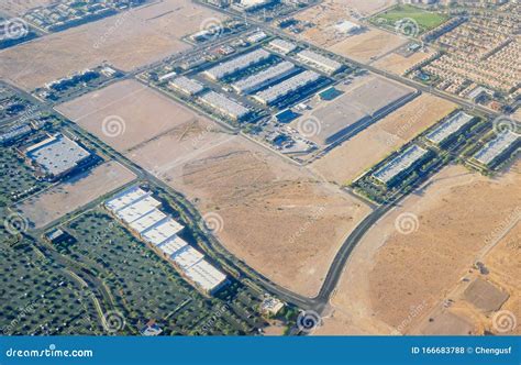 Las Vegas aerial view stock photo. Image of aerial, airport - 166683788