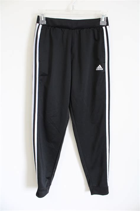 Adidas Black Track Pants Youth L 14 Jubilee Thrift