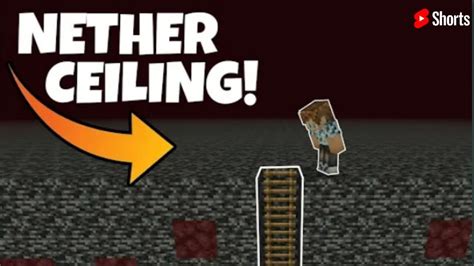 HOW TO BREAK BEDROCK AND GO TO TOP OF THE NETHER IN MINECRAFT Shorts