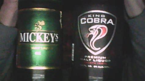 Louisiana Beer Reviews Mickey S Fine Malt Liquor Vs King Cobra