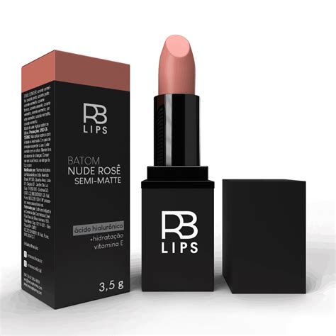 Batom Rb Lips Nude Ros Real Medica