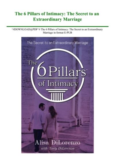 Download Pdf The 6 Pillars Of Intimacy The Secret To An