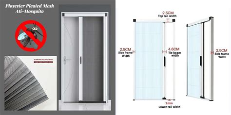 Polyester Pleated Mesh With Aluminum Frame