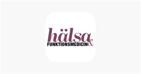 ‎hälsa And Funktionsmedicin On The App Store