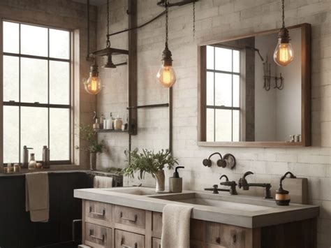 Industrial Bathroom Vanity Combining Style And Functionality For A