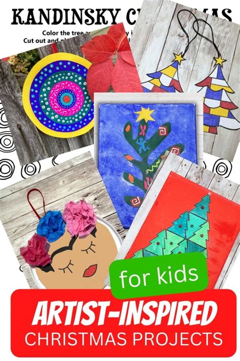 15 Christmas Art Projects For Kids (Famous Artists)