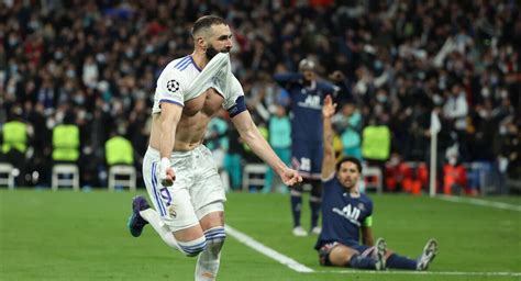 Real Madrid vs PSG Karim Benzema se lució con un hat trick en el