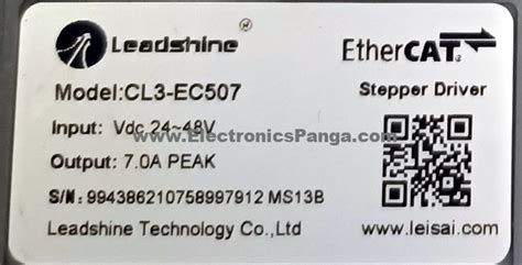 Leadshine Cl3 Ec507 70a Ethercat Stepper Driver Std73 Star International