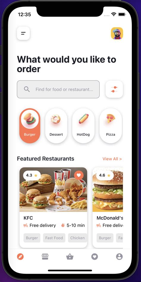 React Native Foodhub Application