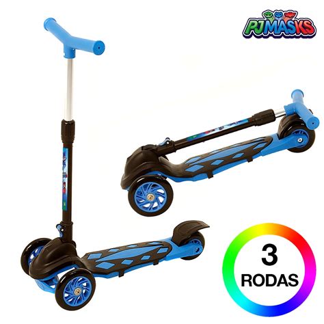 Patinete Infantil 3 Rodas PJ Masks Radical Shopee Brasil