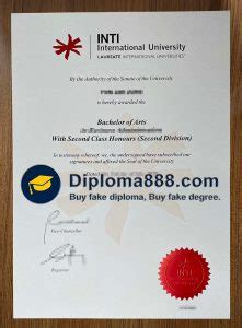 Buy Fake INTI International University Degree From Malaysia