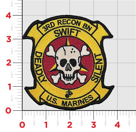 Officially Licensed Usmc 3rd Recon Patches Military Law Enforcement