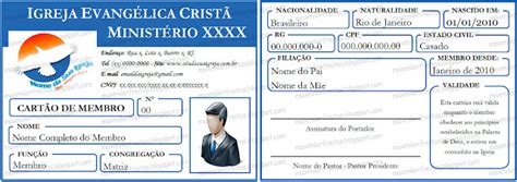 Modelo De Credencial De Igreja Blog Milerfreitas