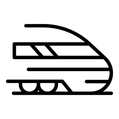 Icono De Tren De Alta Velocidad De La Ciudad Icono De Vector De Tren De