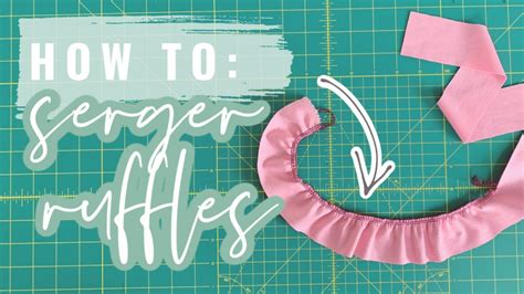 How To Sew Ruffles Using Your Serger Youtube