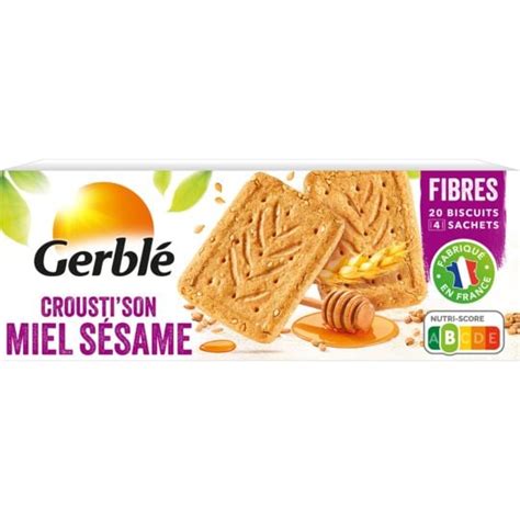 Biscuit Crousti Son Miel S Same Gerble La Bo Te De G Prix Carrefour