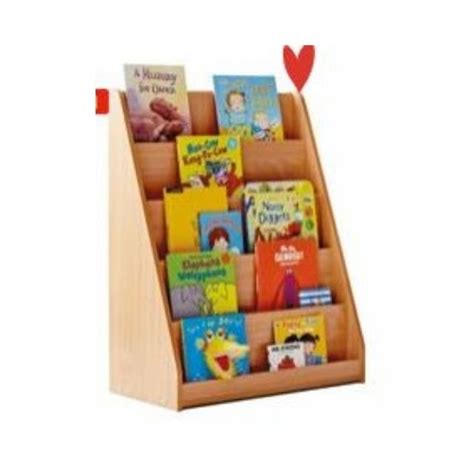 Early Years 4 Tiered Fixed Shelves Bookcase