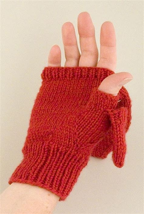 Dk Convertible Mitten Knitting Pattern Pdf Etsy