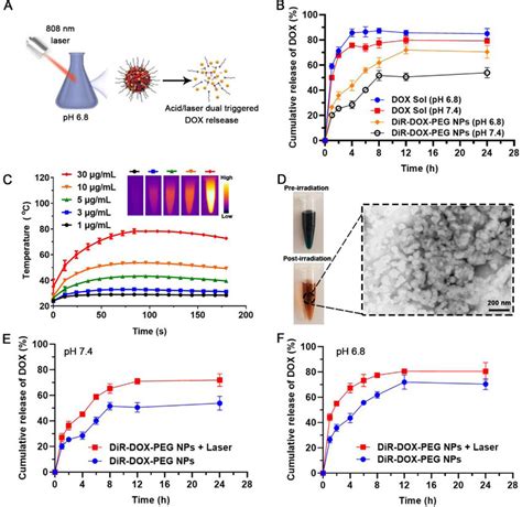 Acid And Laser Dual Triggered Drug Release A Schematic Illustration