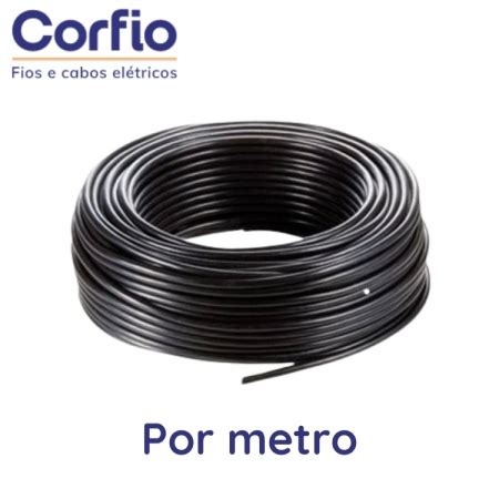 Cabo Flex Vel Pp Corfio Kv X Mm Preto Metro