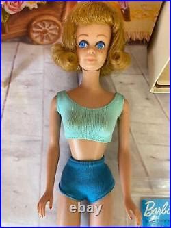 Vintage Barbie Midge Doll In Original Box WithStand Blonde Pretty Doll Vintage