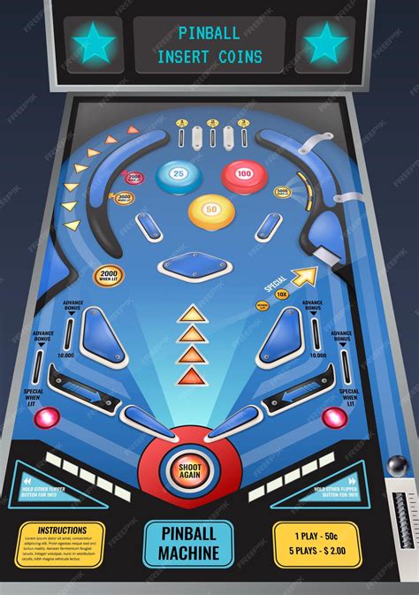 Premium Vector Pinball Slot Machine Illustration