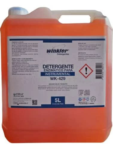 Detergente Penta Enzimatico Naranjo Para Instrumental Marca Winkler