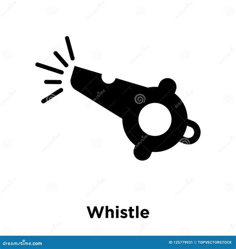 Whistle Icon Vector Isolated On White Background Logo Concept O Stock