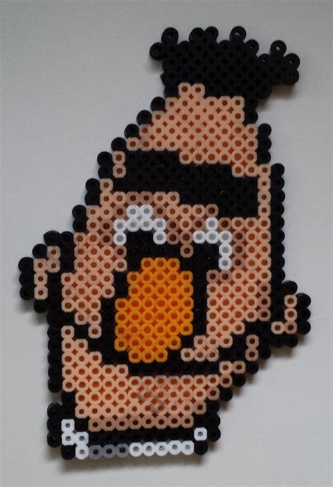 Bert Sesame Street Perler Beads By Joanne Schiavoni Diy Perler Bead Crafts Perler Bead Art