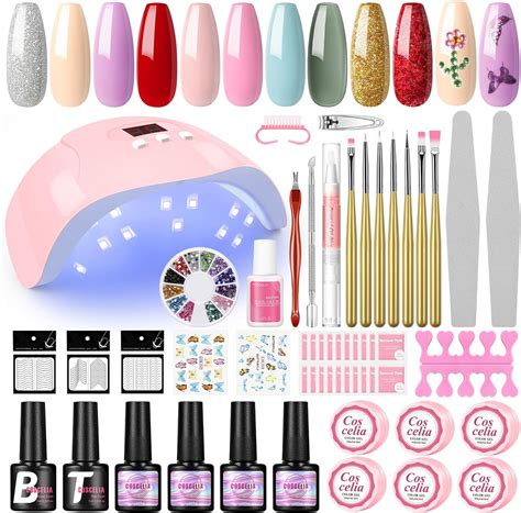 Coscelia Gel Nail Polish Kit With U V Light Pc Gel Polish Colors