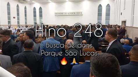 Hino 248 Glória Aleluia Sinto Jesus CCB Parque São Lucas YouTube