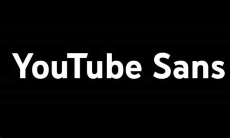 Youtube Sans - FREE Fonts Download