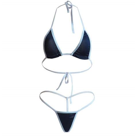 Qingchun Clothing Micro Bikini Sexy Sling Triangle Edge Thong Girl