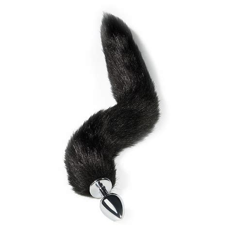 Plug Sexo Anal Cauda Rabo De Raposa Tamanho M Preta Shopee Brasil