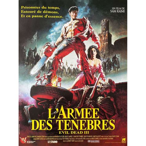 EVIL DEAD III ARMY OF DARKNESS French Movie Poster - 15x21 in. - 1992