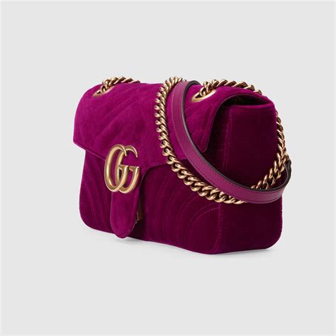 Gg Marmont Velvet Shoulder Bag Gucci Womens Shoulder Bags