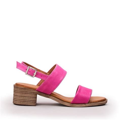 Mariana Fuschia Leather Sandals From Moda In Pelle Uk