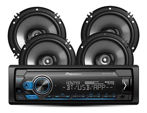 Paquete Pioneer Mxt S Bt Autoestereo Bocinas Ts P Env O Gratis